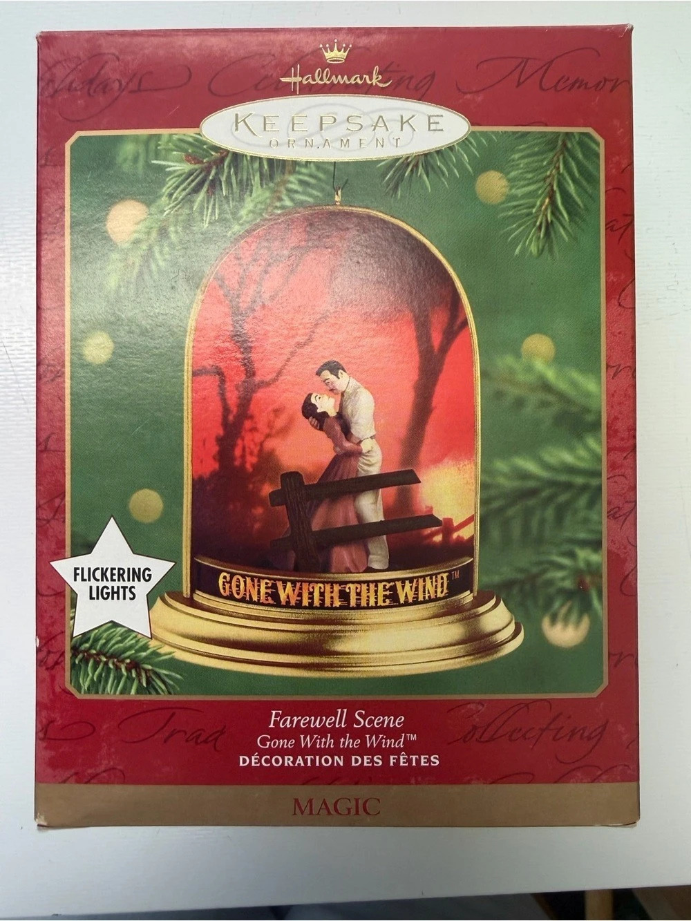 Hallmark Farewell Scene Gone With the Wind Keepsake Ornament Lighted Ornament